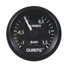 Durite Mechanical Vacuum/Boost Gauge with 5' Capillary - 52mm