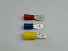 BLUE Male 4.8mm Push On Terminals. 10 per pack